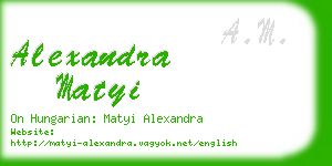 alexandra matyi business card